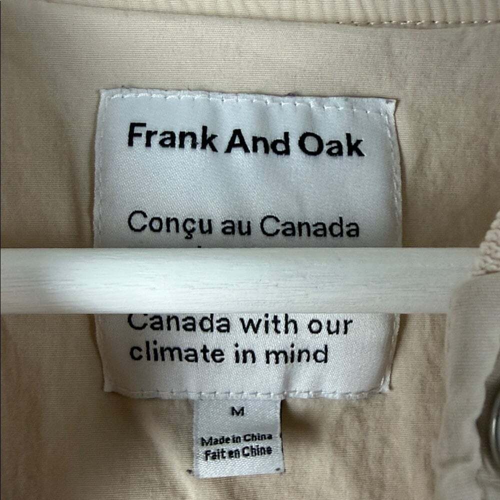 Frank and Oak Bomber style jacket size medium - Picture 2 of 6